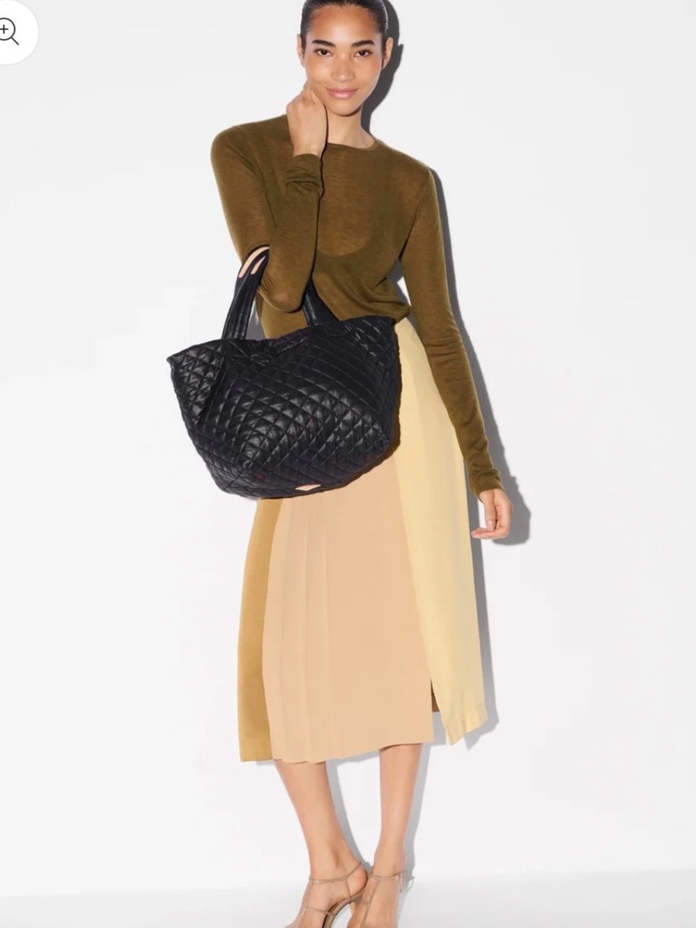 MZ Wallace Black Quilted Tote